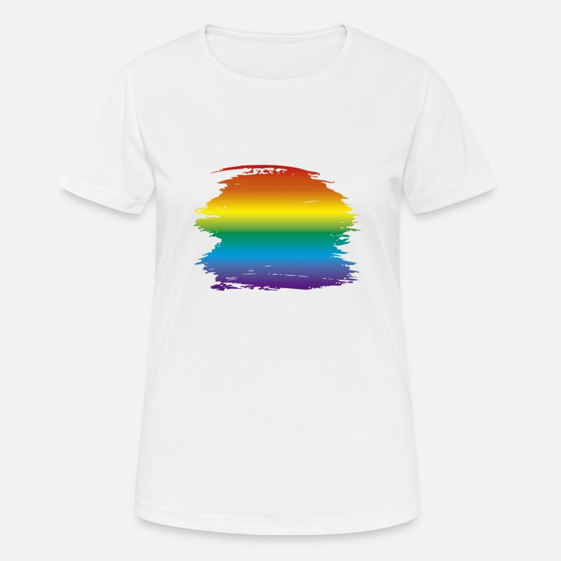 rainbow 01 - Women's Breathable T-Shirt - white