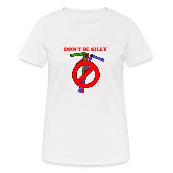 Stop using plastic straws - Women's Breathable T-Shirt - white - Front - AI Model Female 172 dark (172cm)