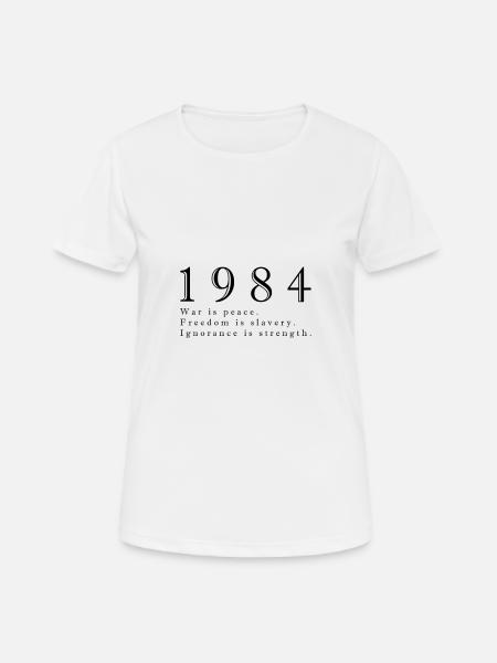 1984 - Frauen T-Shirt atmungsaktiv - Weiß