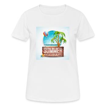 Summer Holidays Summer Vacations Holidays - Women's Breathable T-Shirt - white - Front - AI Model Female 172 dark (172cm)