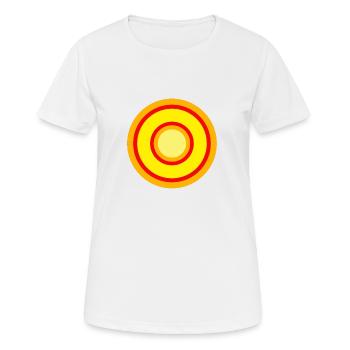 Cercles colorés - T-shirt respirant Femme - blanc - Devant - AI Model Female 172 dark (172cm)
