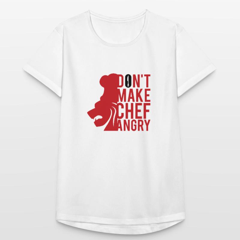 Don't make CHEF angry! Chef lustig Spruch Geschenk Frauen T-Shirt atmungsaktiv