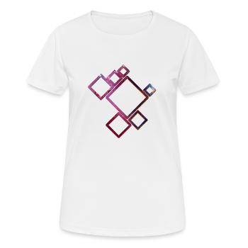 Blazing Star galaxy universe - Women's Breathable T-Shirt - white - Front - AI Model Female 172 dark (172cm)