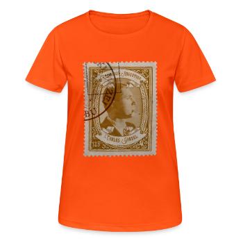 Estampas: Carlos Gardel 1 - Women's Breathable T-Shirt - neon orange - Front - AI Model Female 172 dark (172cm)