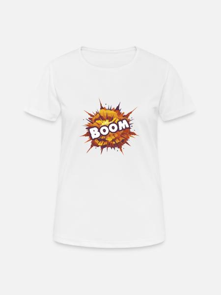 boom - Women's Breathable T-Shirt - white