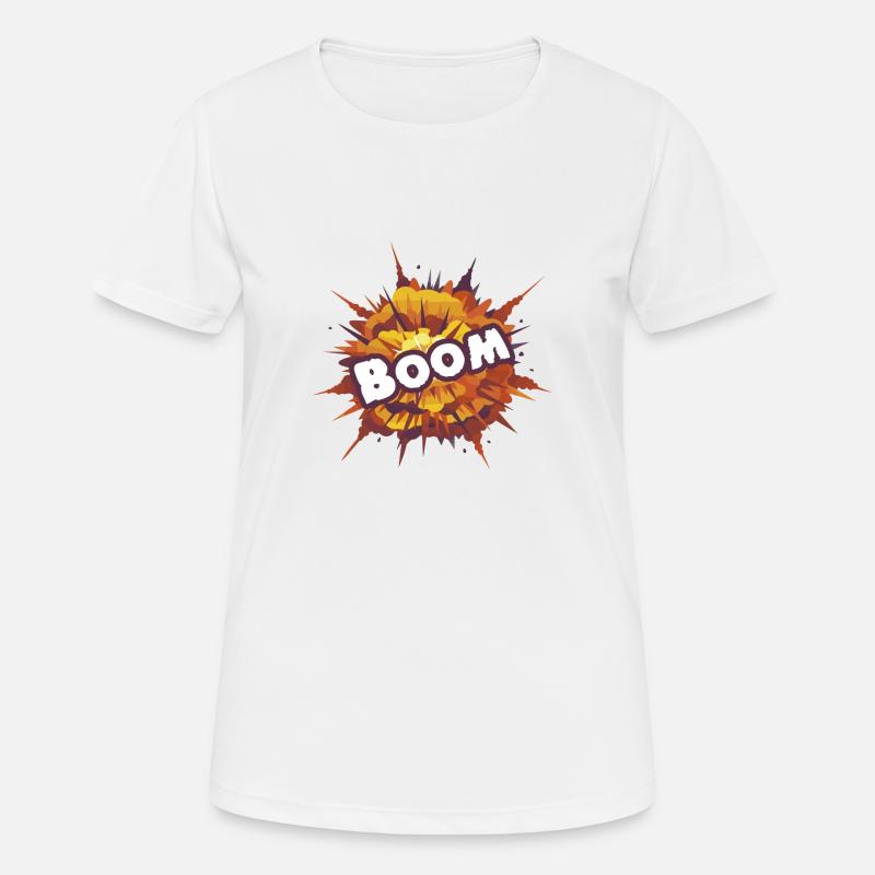 boom - Women's Breathable T-Shirt - white