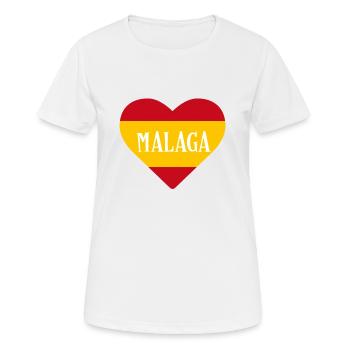 Malaga - T-shirt respirant Femme - blanc - Devant - AI Model Female 172 dark (172cm)