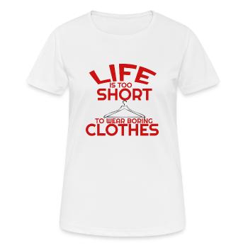 mode - T-shirt respirant Femme - blanc - Devant - AI Model Female 172 dark (172cm)