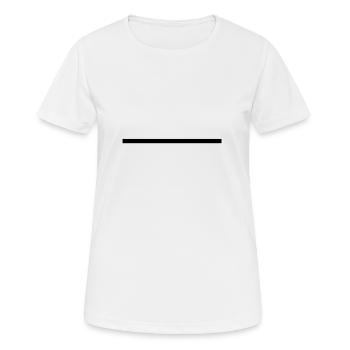 black line - Women's Breathable T-Shirt - white - Front - AI Model Female 172 dark (172cm)