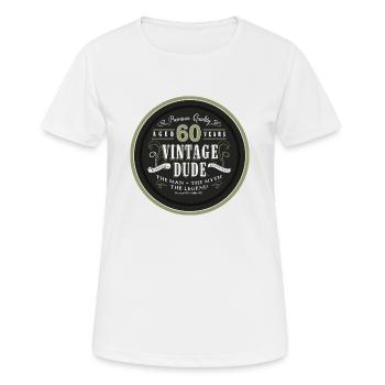 60th birthday birthday - Women's Breathable T-Shirt - white - Front - AI Model Female 172 dark (172cm)