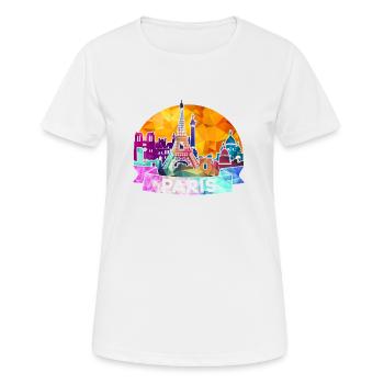 Paris - Women's Breathable T-Shirt - white - Front - AI Model Female 172 dark (172cm)