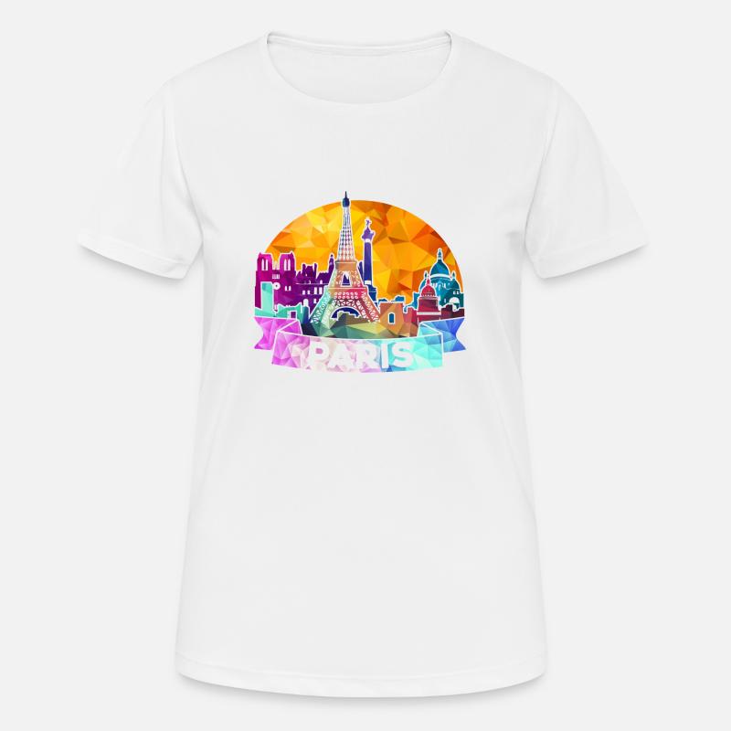Paris - Women's Breathable T-Shirt - white