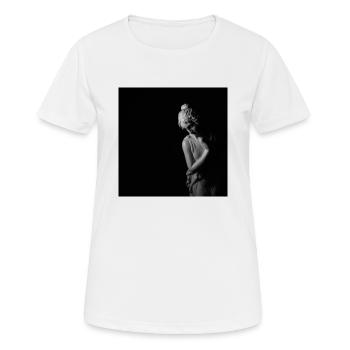 Sculpture figure antique noir et blanc - T-shirt respirant Femme - blanc - Devant - AI Model Female 172 dark (172cm)