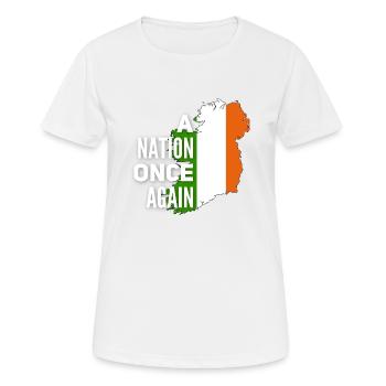 Irlande - T-shirt respirant Femme - blanc - Devant - AI Model Female 172 dark (172cm)
