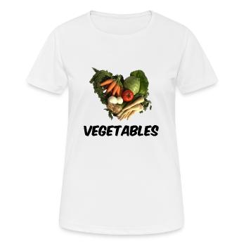 LÉGUMES - T-shirt respirant Femme - blanc - Devant - AI Model Female 172 dark (172cm)