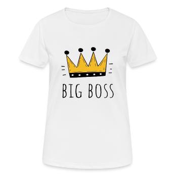 Big Boss - T-shirt respirant Femme - blanc - Devant - AI Model Female 172 dark (172cm)