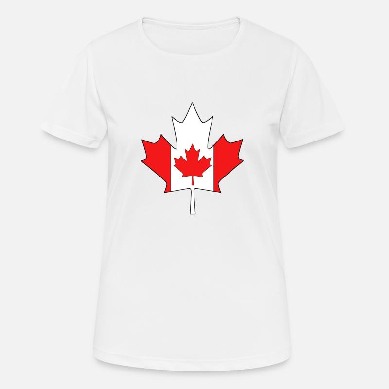 Canadian maple leaf - Women's Breathable T-Shirt - white