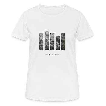waves - Women's Breathable T-Shirt - white - Front - AI Model Female 172 dark (172cm)