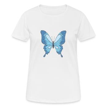 Papillion - Frauen T-Shirt atmungsaktiv - Weiß - Vorne - AI Model Female 172 dark (172cm)
