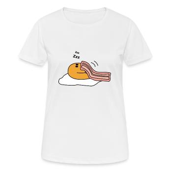 Spiegelei - Frauen T-Shirt atmungsaktiv - Weiß - Vorne - AI Model Female 172 dark (172cm)