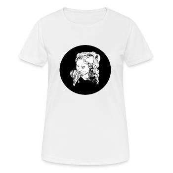 Girl in the center - Women's Breathable T-Shirt - white - Front - AI Model Female 172 dark (172cm)