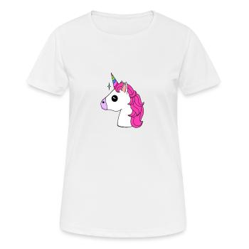 Licorne Licorne - T-shirt respirant Femme - blanc - Devant - AI Model Female 172 dark (172cm)