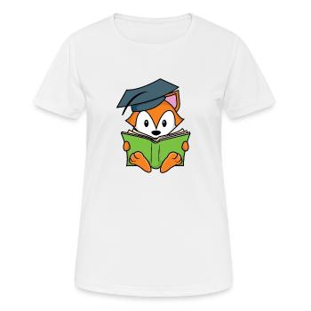Smart Fox - Women's Breathable T-Shirt - white - Front - AI Model Female 172 dark (172cm)