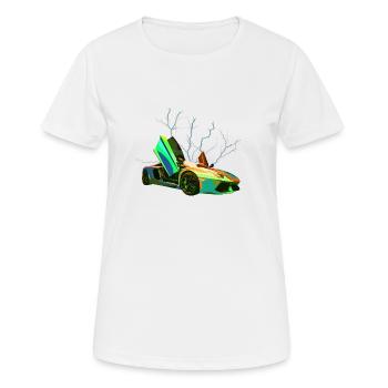 Lambo Aventador Sturmgrüner Troll - Frauen T-Shirt atmungsaktiv - Weiß - Vorne - AI Model Female 172 dark (172cm)