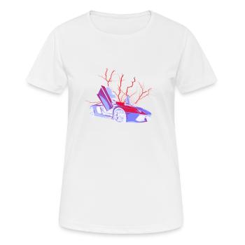 Lambo Aventador Storm Red - Women's Breathable T-Shirt - white - Front - AI Model Female 172 dark (172cm)