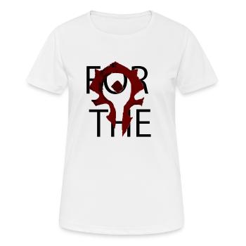 forthehorde wow - T-shirt respirant Femme - blanc - Devant - AI Model Female 172 dark (172cm)