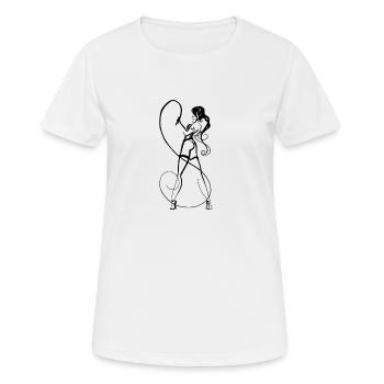 Domina - T-shirt respirant Femme - blanc - Devant - AI Model Female 172 dark (172cm)