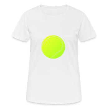 Tennis ball - Women's Breathable T-Shirt - white - Front - AI Model Female 172 dark (172cm)