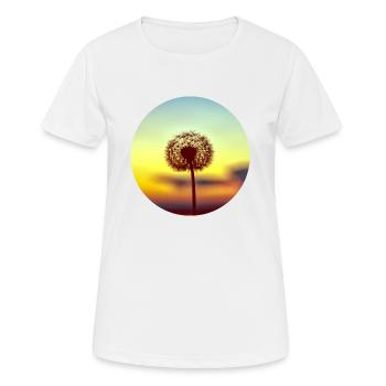 Pusteblume - Frauen T-Shirt atmungsaktiv - Weiß - Vorne - AI Model Female 172 dark (172cm)