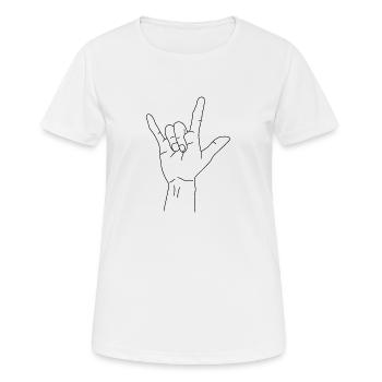 Rock 'n' Roll - Women's Breathable T-Shirt - white - Front - AI Model Female 172 dark (172cm)