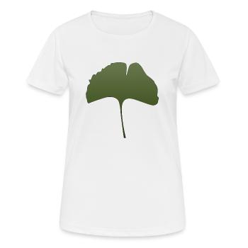 ginkgo - Women's Breathable T-Shirt - white - Front - AI Model Female 172 dark (172cm)