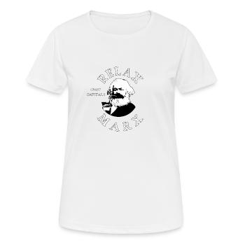 RELAX MARX ! - T-shirt respirant Femme - blanc - Devant - AI Model Female 172 dark (172cm)