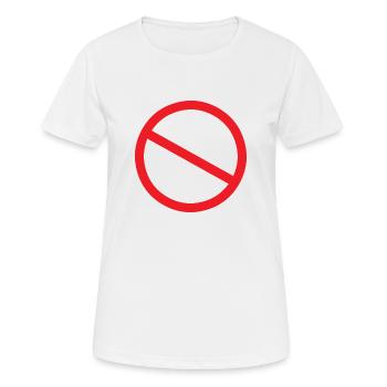 nope no! strikeout - Women's Breathable T-Shirt - white - Front - AI Model Female 172 dark (172cm)