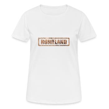 Bois patrie - T-shirt respirant Femme - blanc - Devant - AI Model Female 172 dark (172cm)