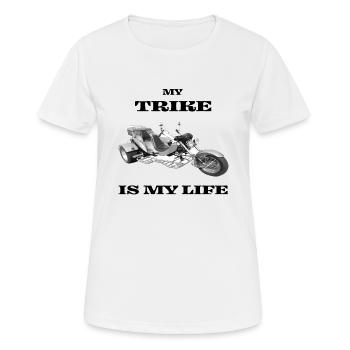 Trike bike motorcycle chopper - Women's Breathable T-Shirt - white - Front - AI Model Female 172 dark (172cm)