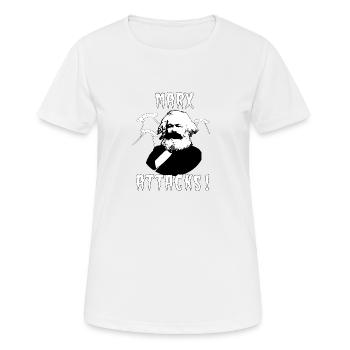 MARX ATTACKS ! - T-shirt respirant Femme - blanc - Devant - AI Model Female 172 dark (172cm)