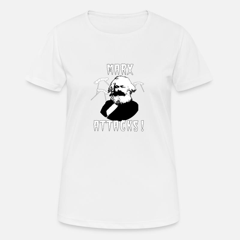 MARX ATTACKS! - Women's Breathable T-Shirt - white