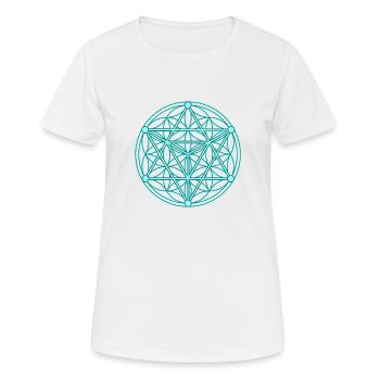 Same des Lebens & Tetrahedron - Frauen T-Shirt atmungsaktiv - Weiß - Vorne - AI Model Female 172 dark (172cm)