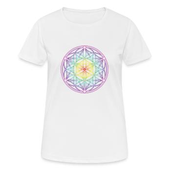 Same des Lebens & Tetrahedron - Frauen T-Shirt atmungsaktiv - Weiß - Vorne - AI Model Female 172 dark (172cm)