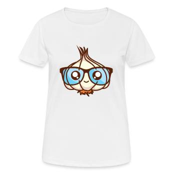 Garlic makes you smart - Women's Breathable T-Shirt - white - Front - AI Model Female 172 dark (172cm)
