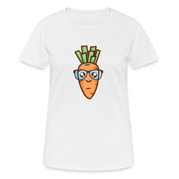 Karl carotte - T-shirt respirant Femme - blanc - Devant - AI Model Female 172 dark (172cm)