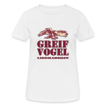 GREIFVOGEL Liebhaberin - Adler - Frauen T-Shirt atmungsaktiv - Weiß - Vorne - AI Model Female 172 dark (172cm)