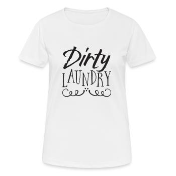 Panneau de linge sale - T-shirt respirant Femme - blanc - Devant - AI Model Female 172 dark (172cm)