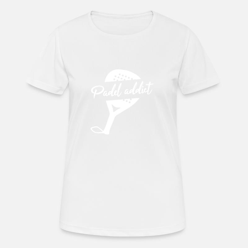 Padel Addict - Women's Breathable T-Shirt - white