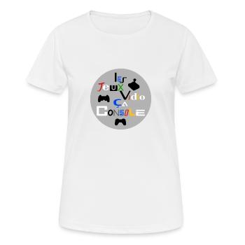 VIDEOSPIELE, DIESE KONSOLE! - Frauen T-Shirt atmungsaktiv - Weiß - Vorne - AI Model Female 172 dark (172cm)