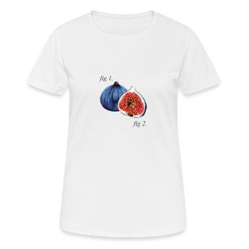 Abb1. Feigen Diagramm. - Frauen T-Shirt atmungsaktiv - Weiß - Vorne - AI Model Female 172 dark (172cm)